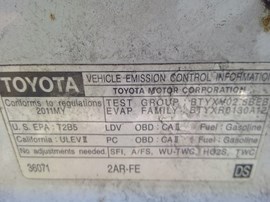 2011 TOYOTA CAMRY, WHITE, SE, 2.5L, AT,   Z25165